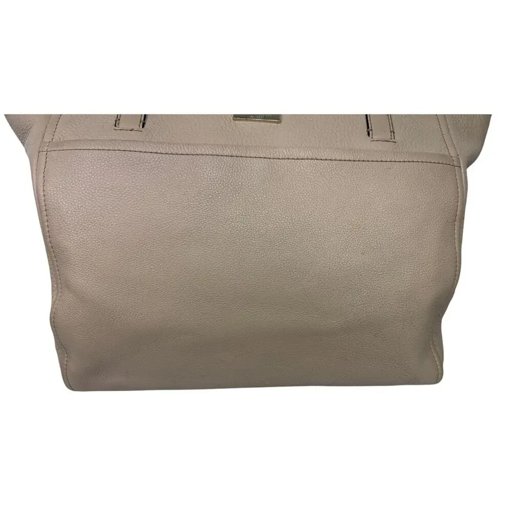 Kate Spade New York Large Leather Shoulder Bag, Light Tan or Beige